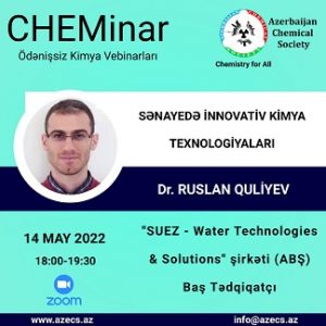 CHEMinar №8 by Dr. Ruslan Guliyev – Registration is open